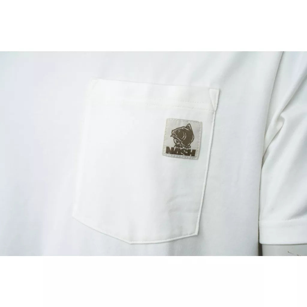 Nash Make It Happen Badge Pocket T-Shirt Ecru