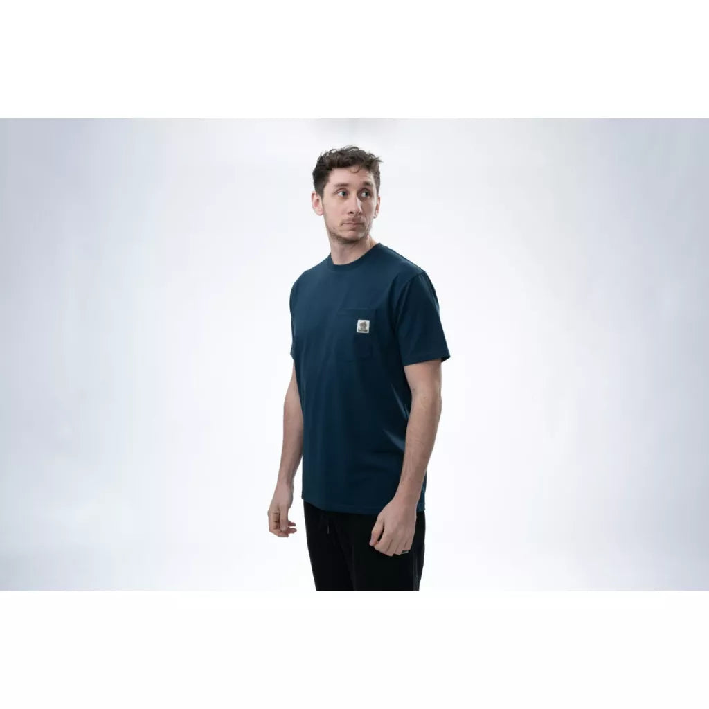 Nash Make It Happen Badge Pocket T-Shirt Navy Blue