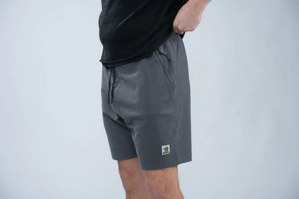 Nash Make It Happen Badge Shorts Grey Marl