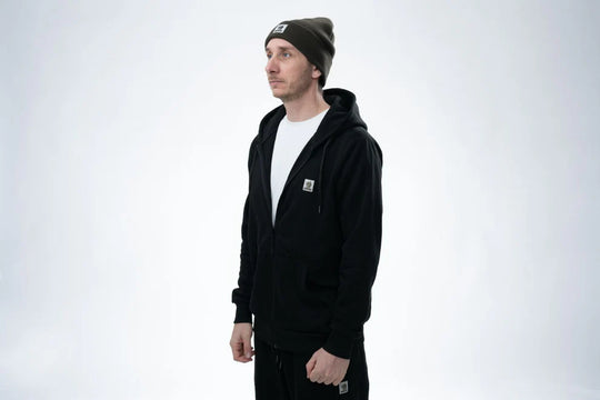 Nash Make It Happen Badge Zipped Hoody Black