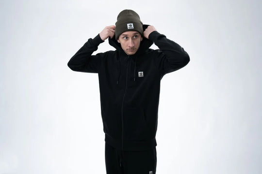 Nash Make It Happen Badge Zipped Hoody Black