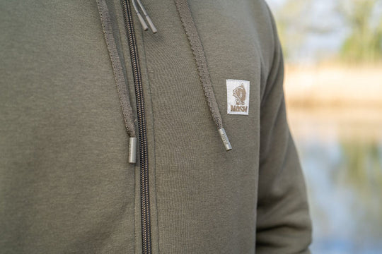 Nash Make It Happen Badge Zipped Hoody Green