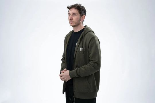 Nash Make It Happen Badge Zipped Hoody Green