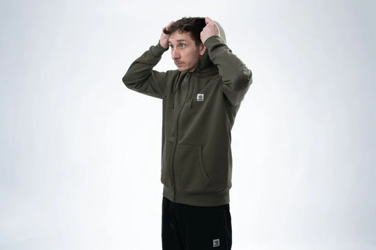 Nash Make It Happen Badge Zipped Hoody Green