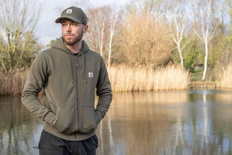 Nash Make It Happen Badge Zipped Hoody Green