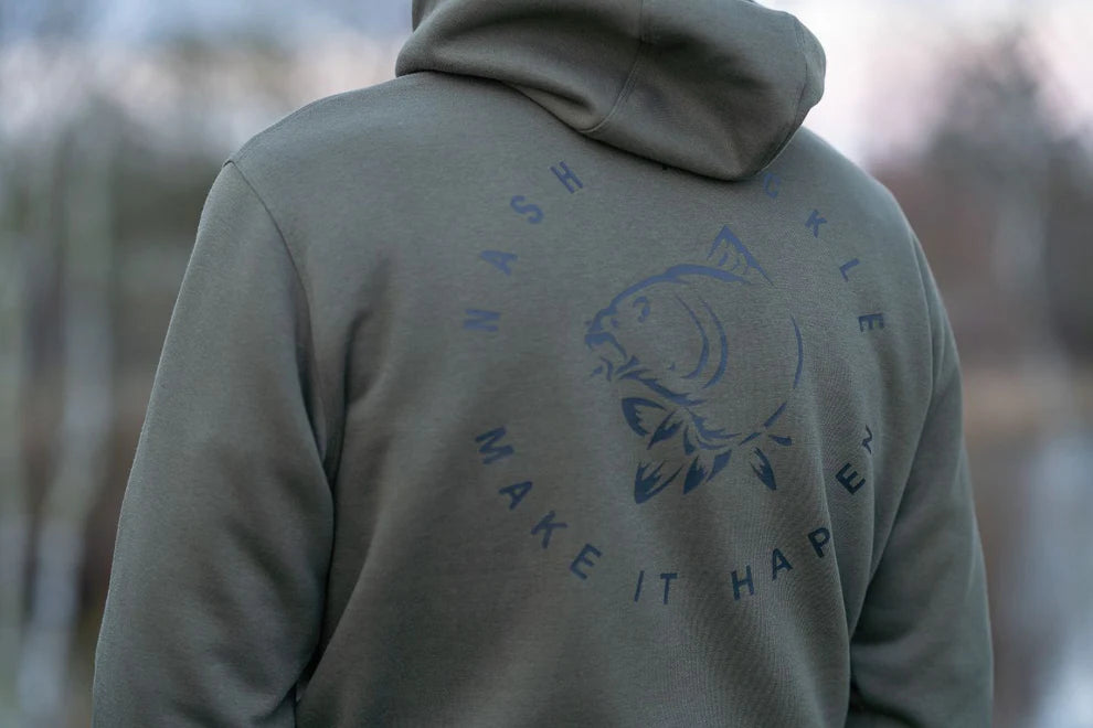 Nash Make It Happen Carp Logo Hoody Green