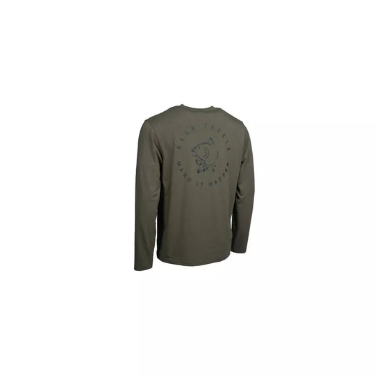 Nash Make It Happen Carp Logo Long Sleeve T Shirt Green