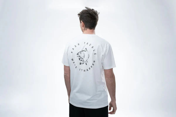 Nash Make It Happen Carp Logo T Shirt Ecru