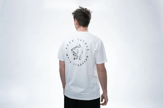 Nash Make It Happen Carp Logo T Shirt Ecru