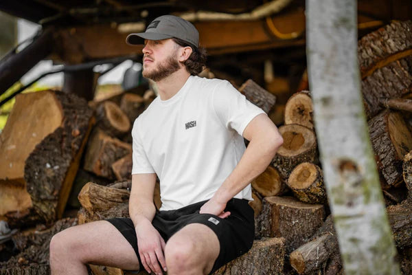 Nash Make It Happen Carp Logo T Shirt Ecru