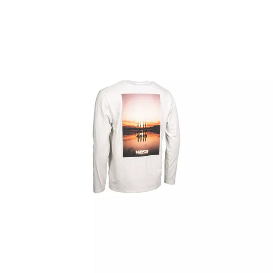 Nash Make It Happen Sunset Long Sleeve T Shirt Ecru