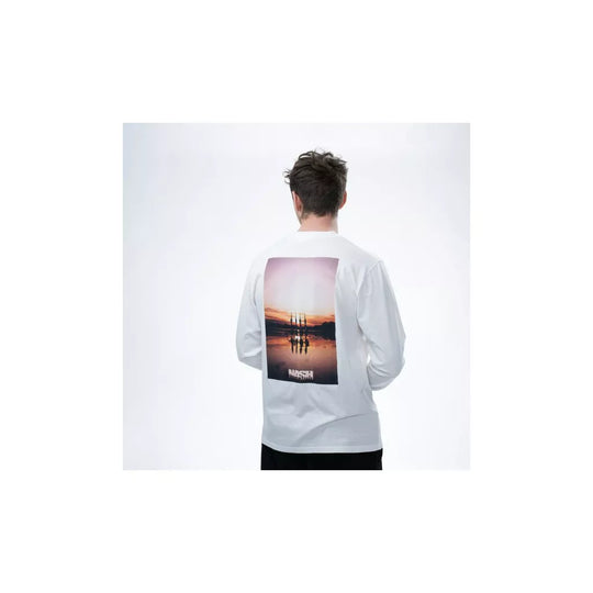 Nash Make It Happen Sunset Long Sleeve T Shirt Ecru