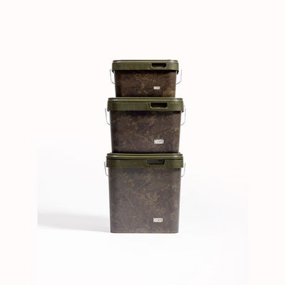 Nash Retangular Bucket Camo 17L