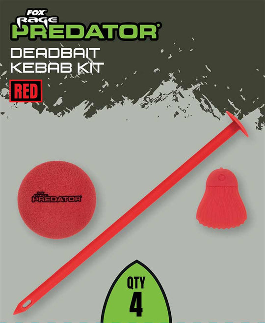 Fox Rage Predator Deadbait Kebab Kit Red