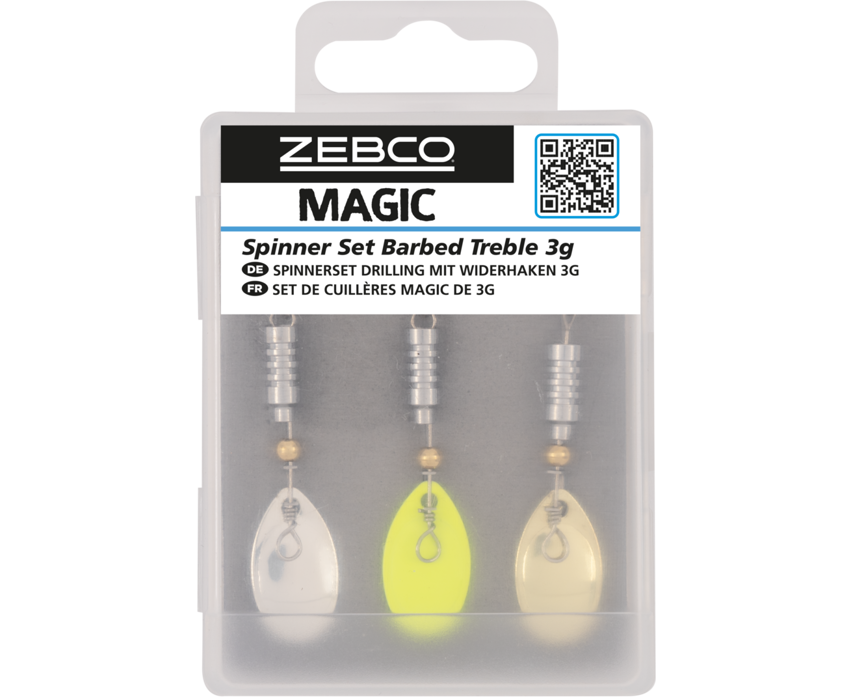 Zebco Magic Spinner Set Barbed Treble