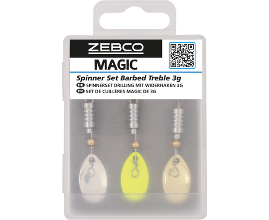 Zebco Magic Spinner Set Barbed Treble